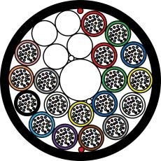 Minikabel A-DQ2Y 18x24 E9/125 G657.A1 