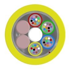 LWL-Universalkabel A/I-DQ-(ZN)BH 4x12 E9/125 G652.D - Eca 