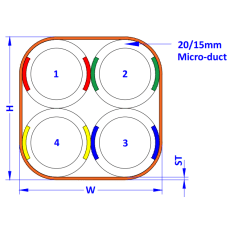 MRV-DB-4x(20/2,5)-OR-DIN 