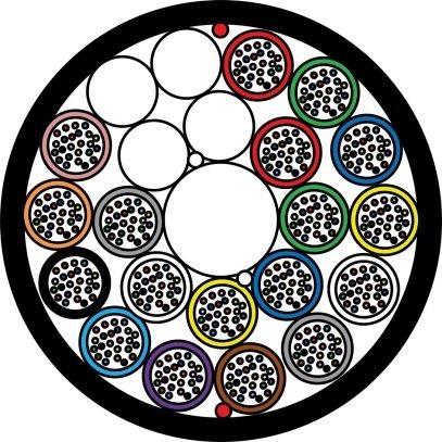 Minikabel A-DQ2Y 18x24 E9/125 G657.A1