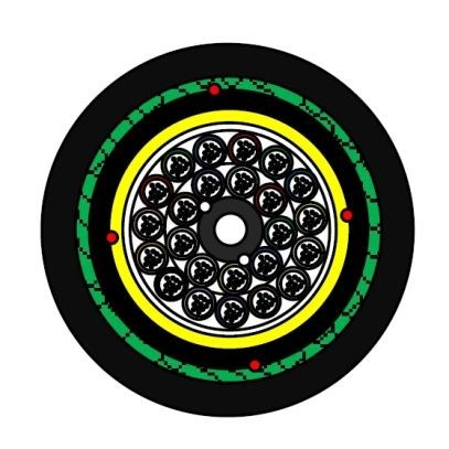LWL Aussenkabel A-DQ(ZN)2Y(SR)2Y 24x12 E9/125 G652D