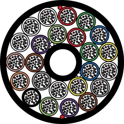 Minikabel A-DQ4Y 24x24 E9/125 G657.A1